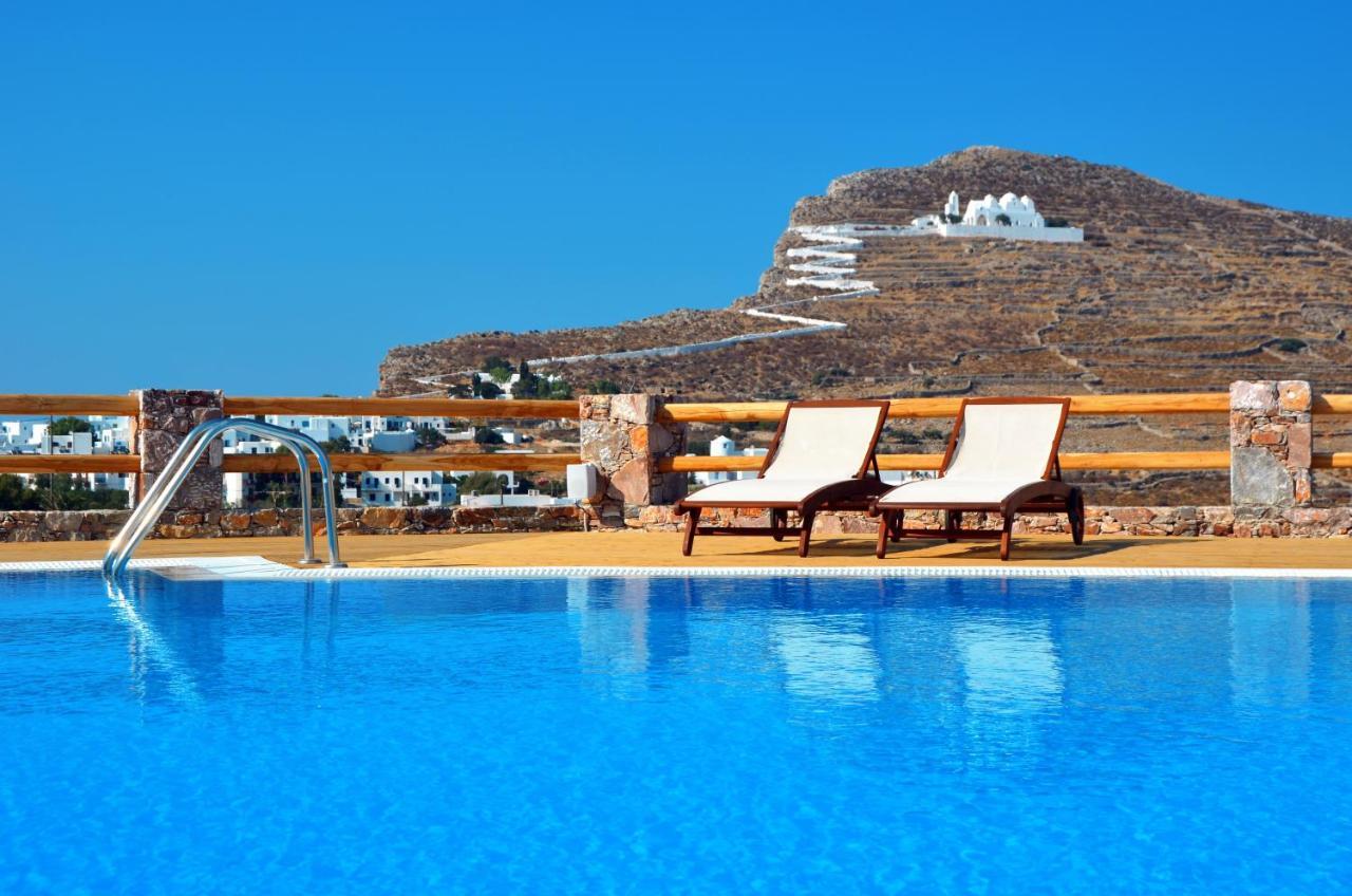 Aspalathras White Hotel Folegandros Town Bagian luar foto