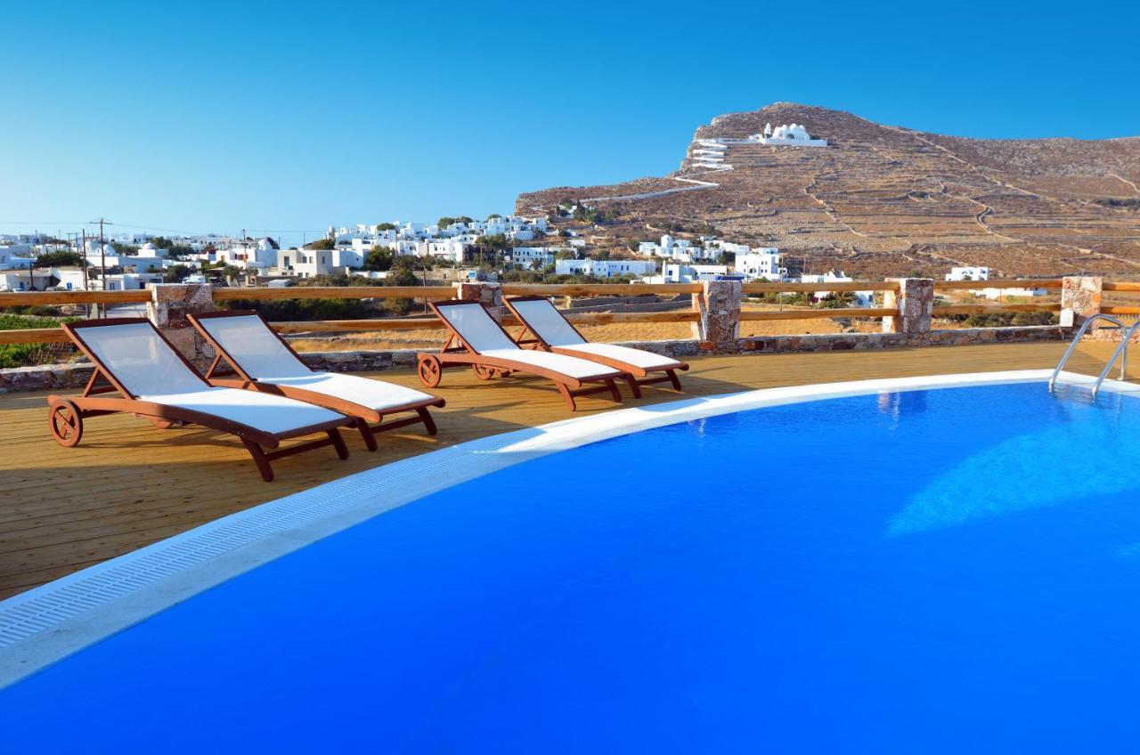 Aspalathras White Hotel Folegandros Town Bagian luar foto