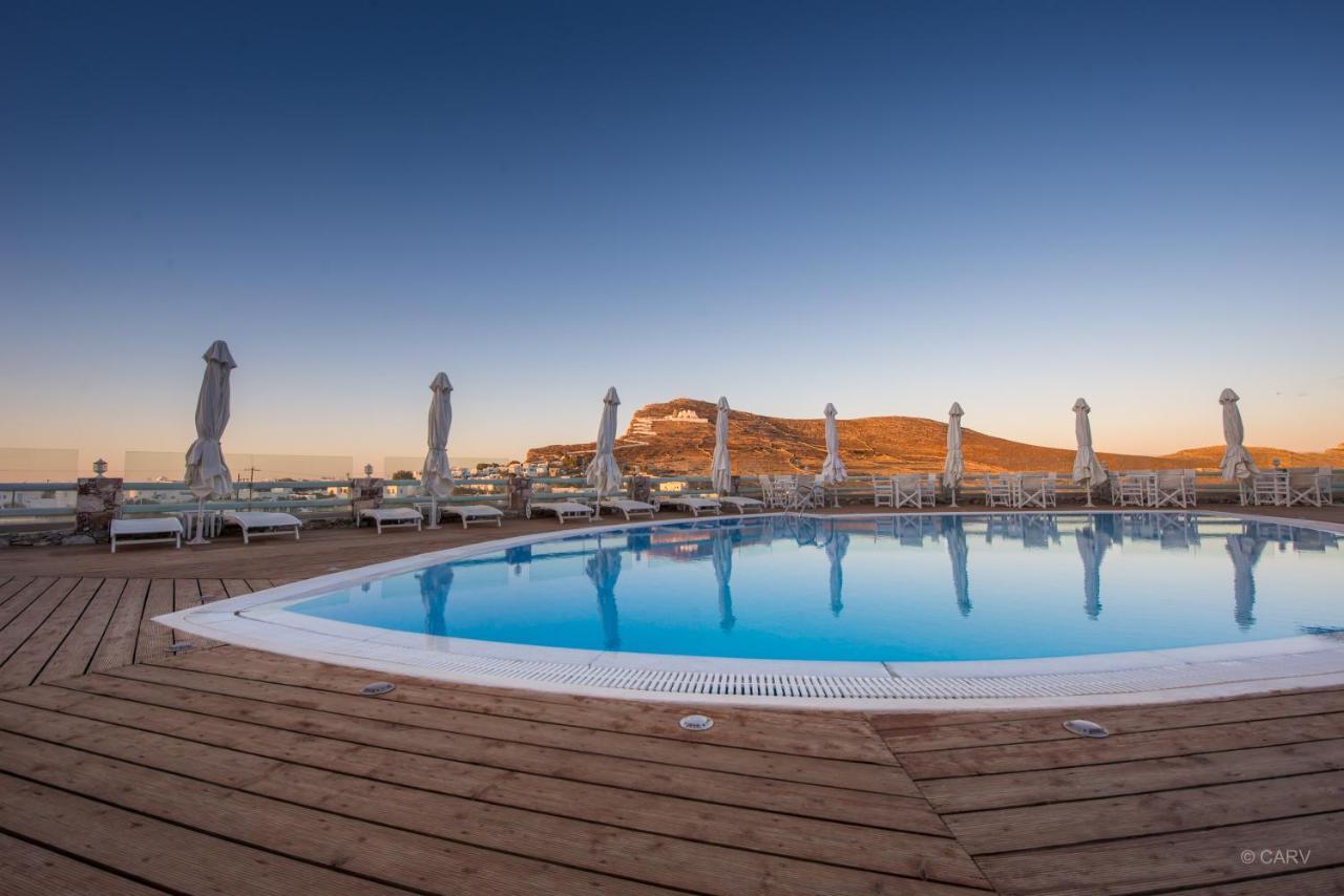 Aspalathras White Hotel Folegandros Town Bagian luar foto