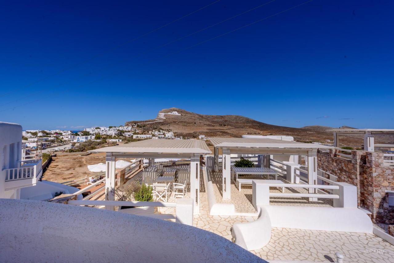 Aspalathras White Hotel Folegandros Town Bagian luar foto