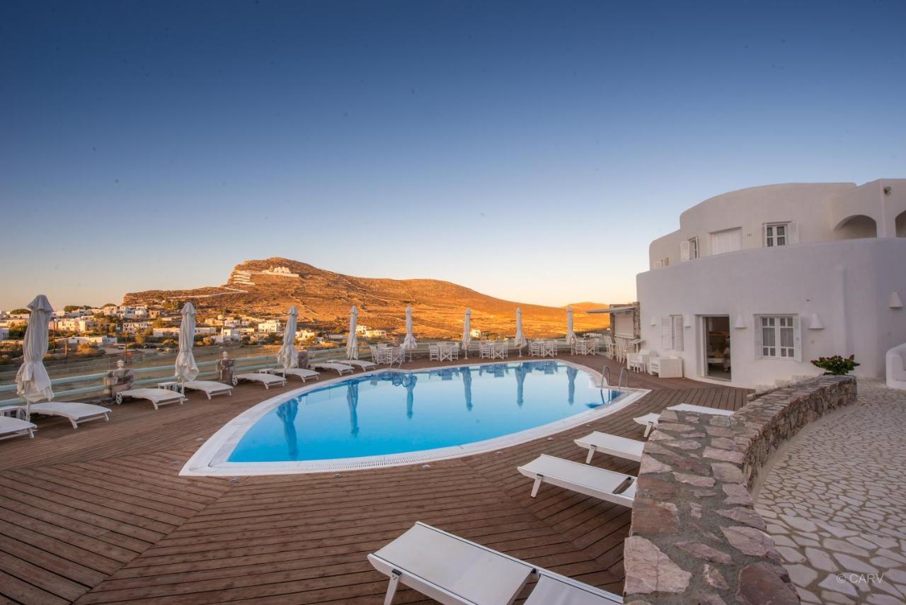 Aspalathras White Hotel Folegandros Town Bagian luar foto