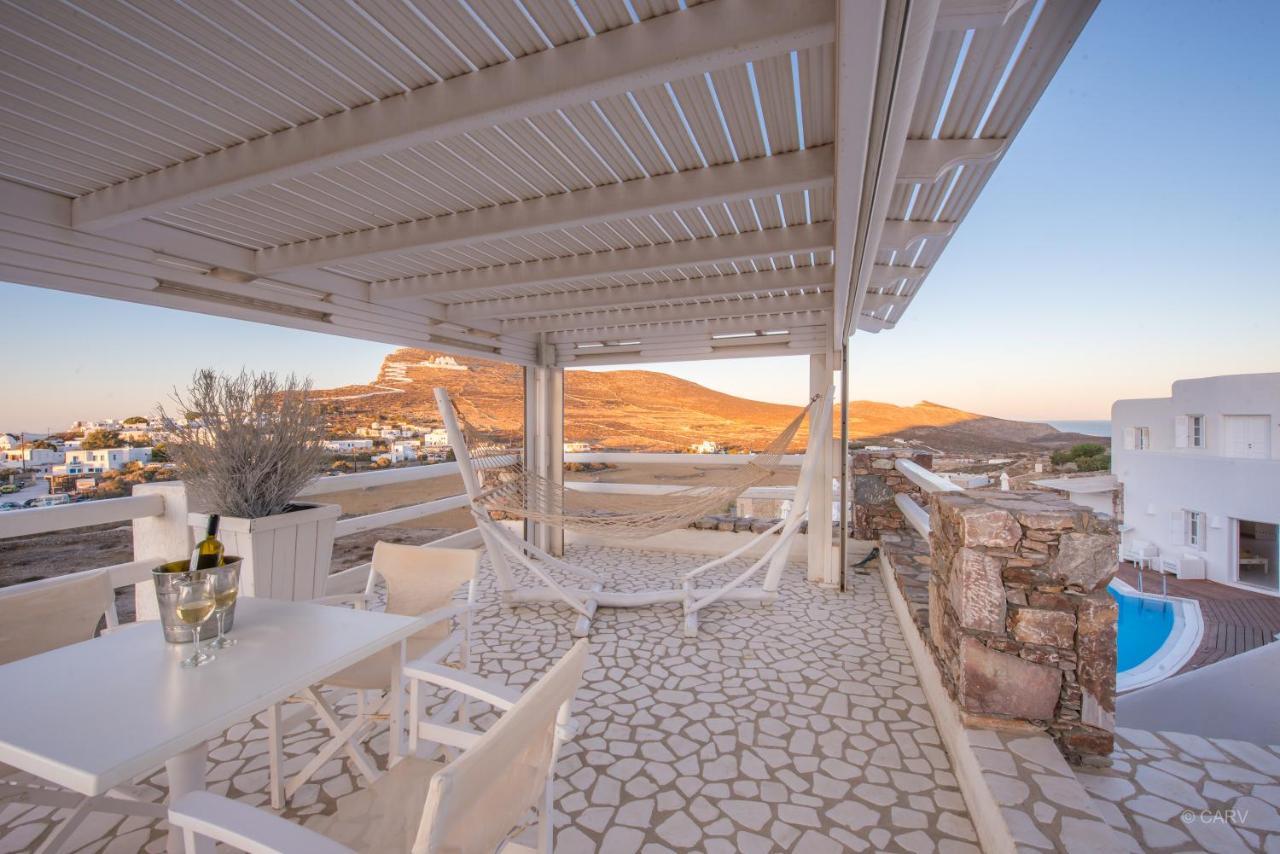 Aspalathras White Hotel Folegandros Town Bagian luar foto